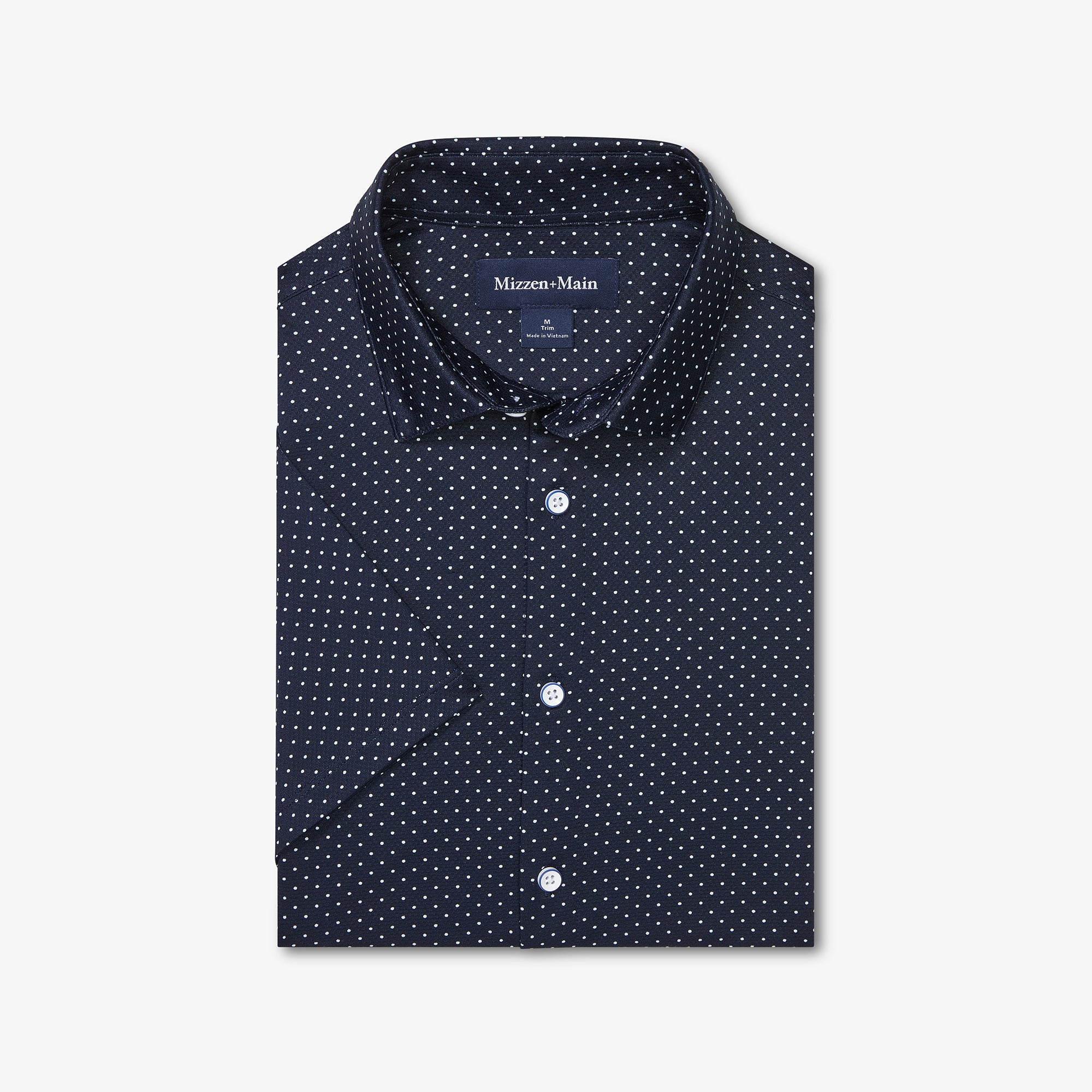 Halyard Short Sleeve - Navy Dot Print