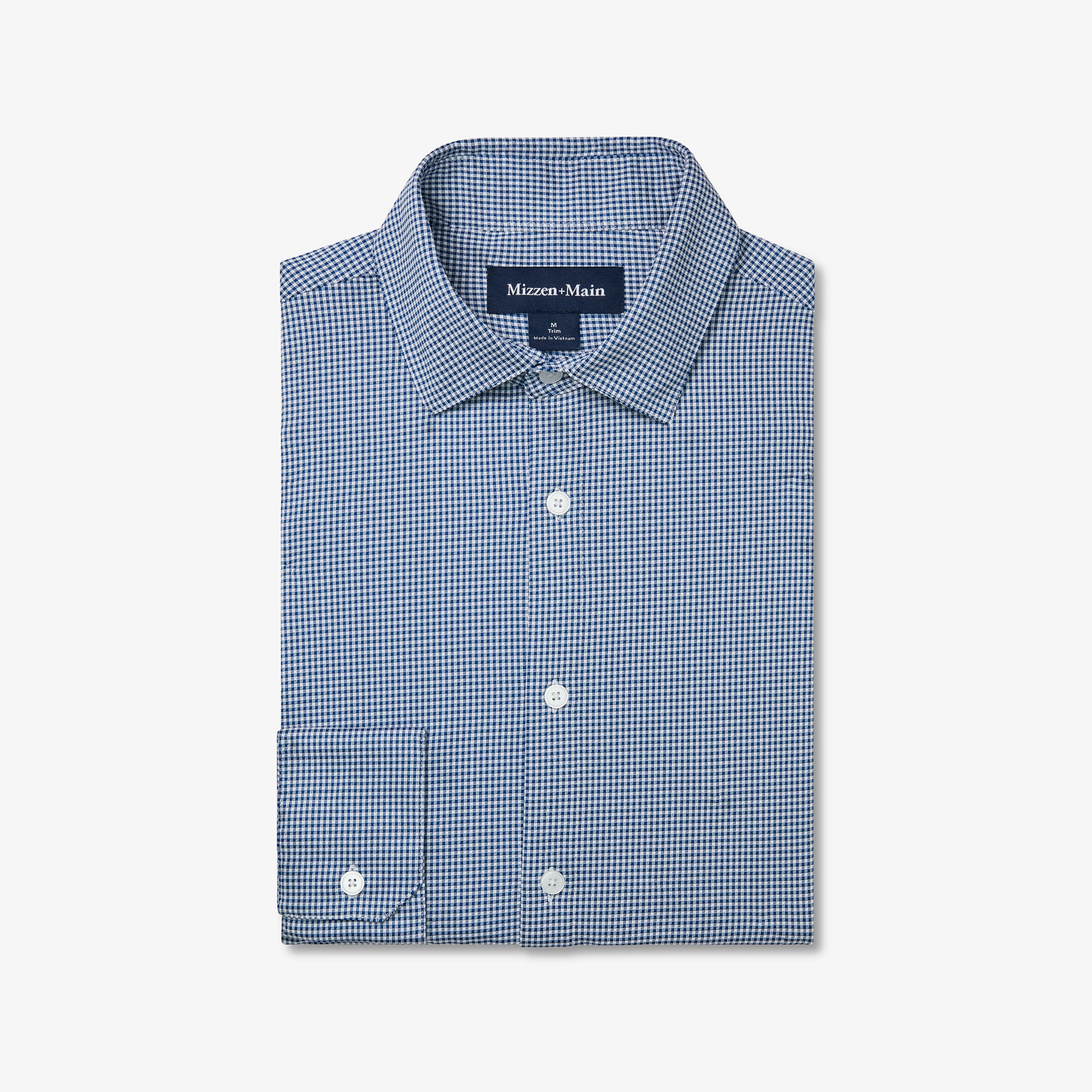 Halyard Dress Shirt Navy Peter Gingham
