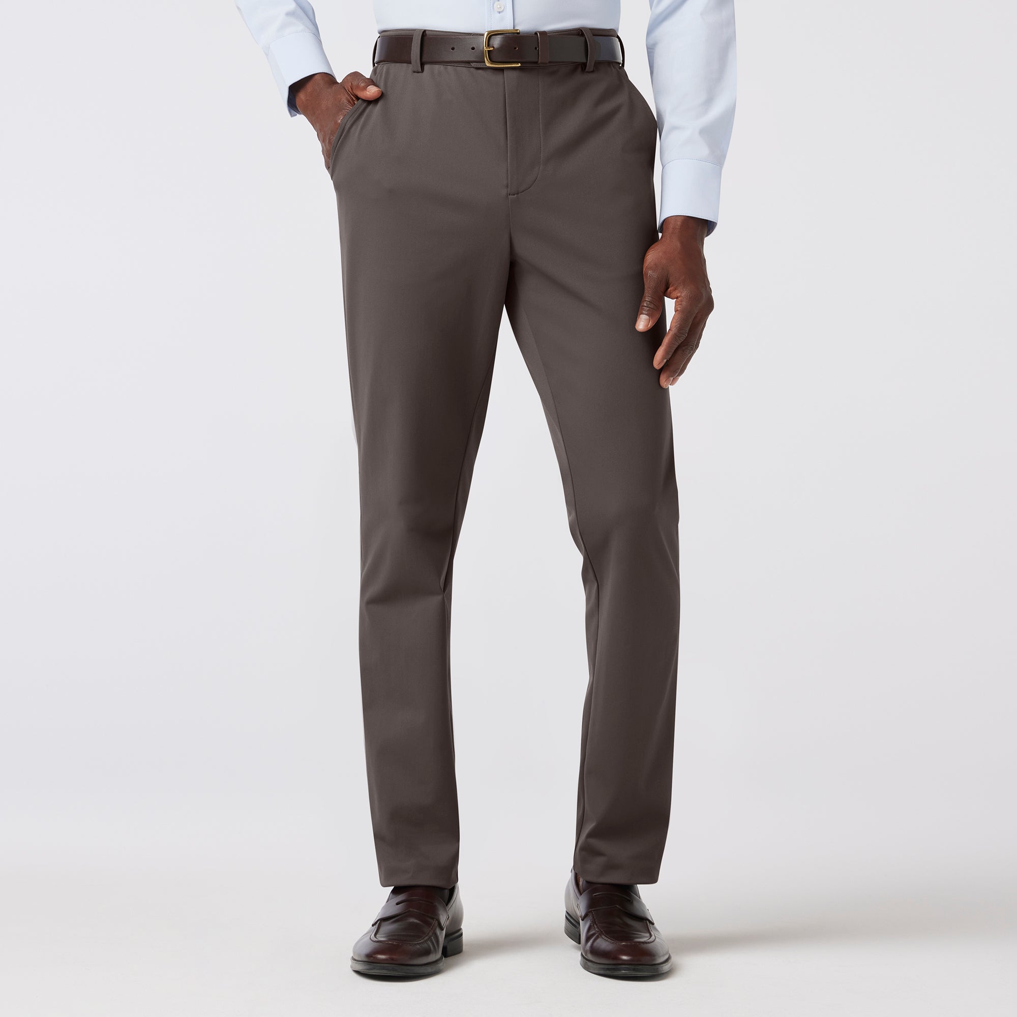Upton Chino - Pewter Solid