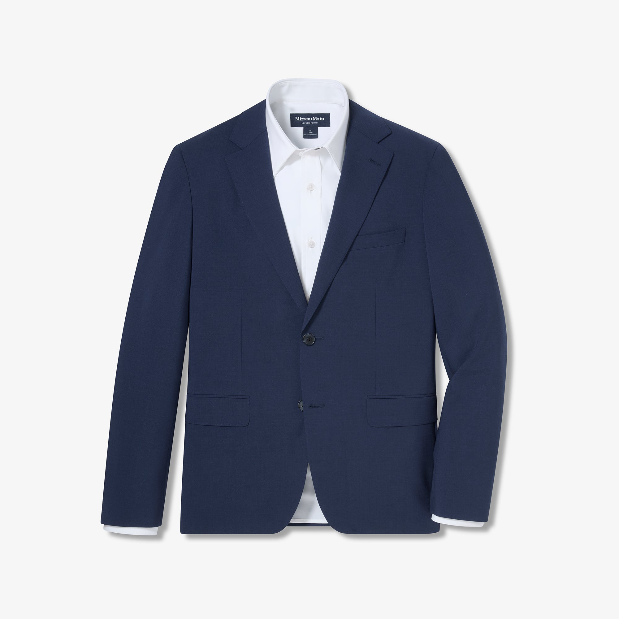 Fresco Suit Jacket - Navy Solid