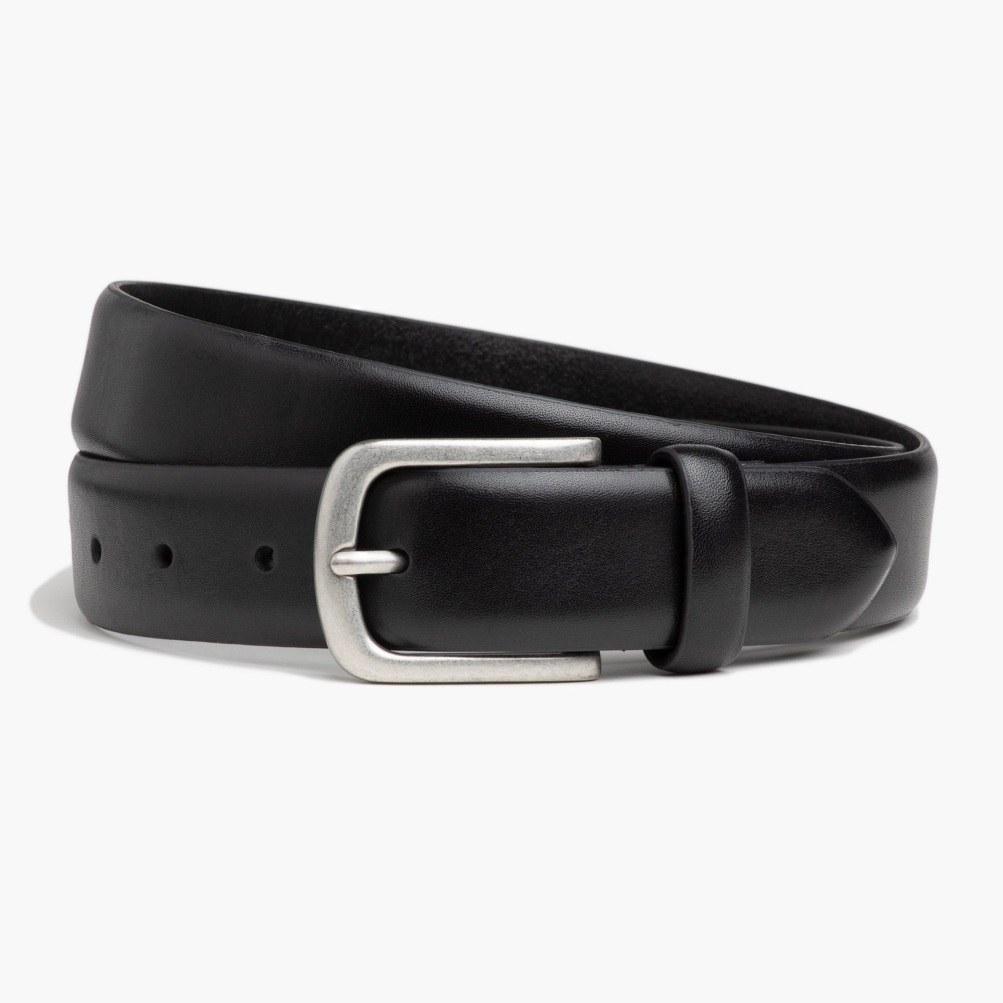 Leather Belt Black Solid