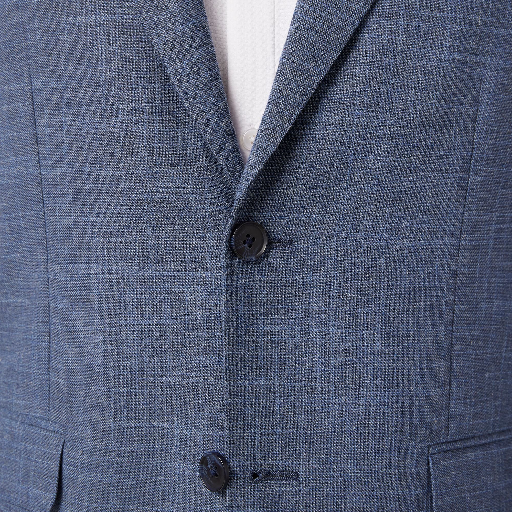 Fresco Lightweight Suit Jacket Coastal Fjord Heather