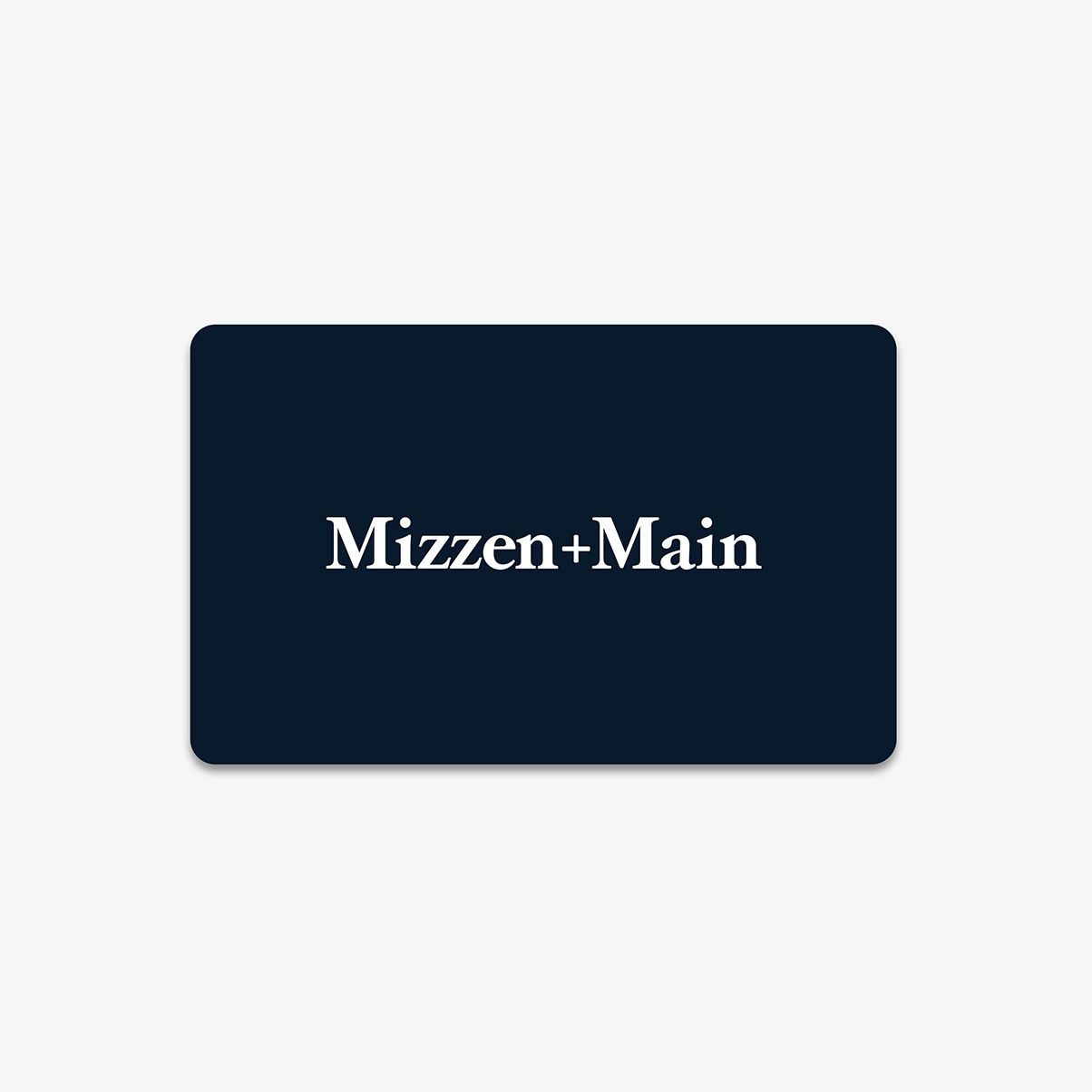 Mizzen+Main gift card on a white background