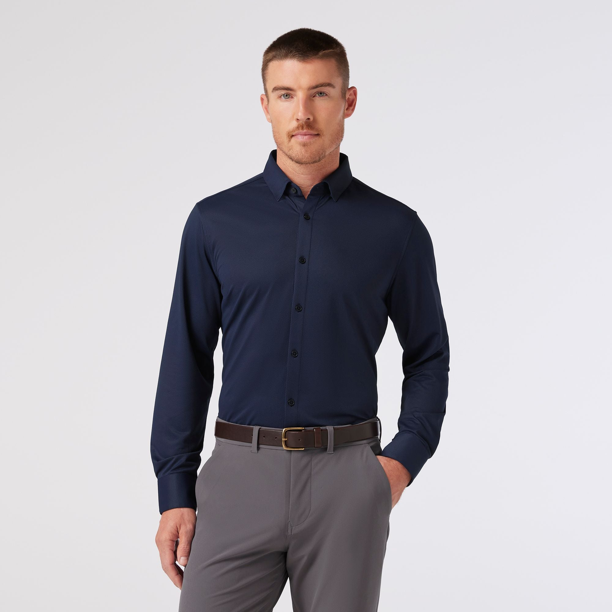 Halyard Dress Shirt Navy