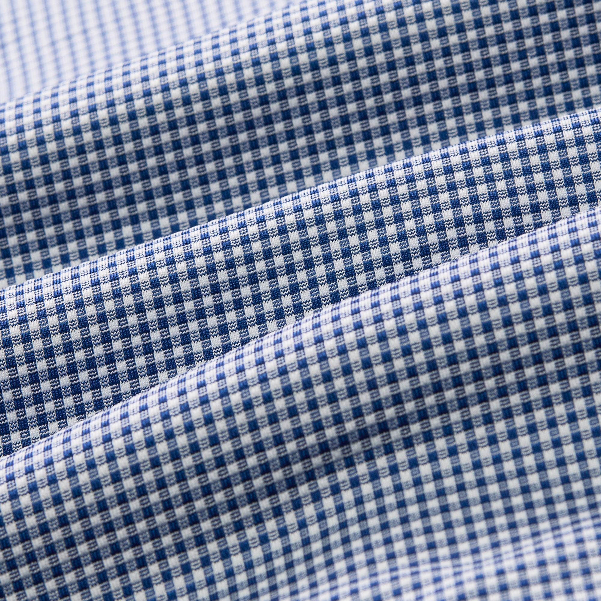 Halyard Dress Shirt Navy Peter Gingham