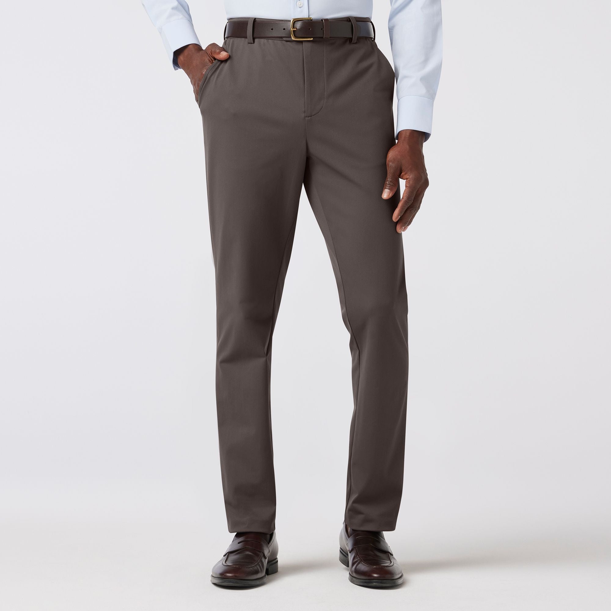 Upton Chino Pant - Pewter Solid