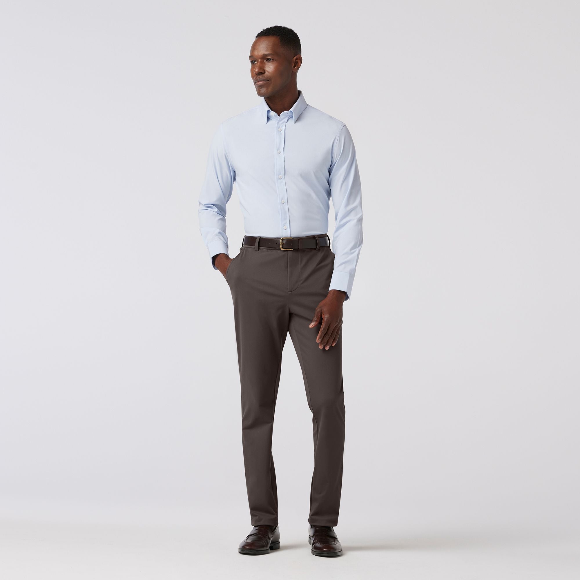 Upton Chino Pant Pewter Solid