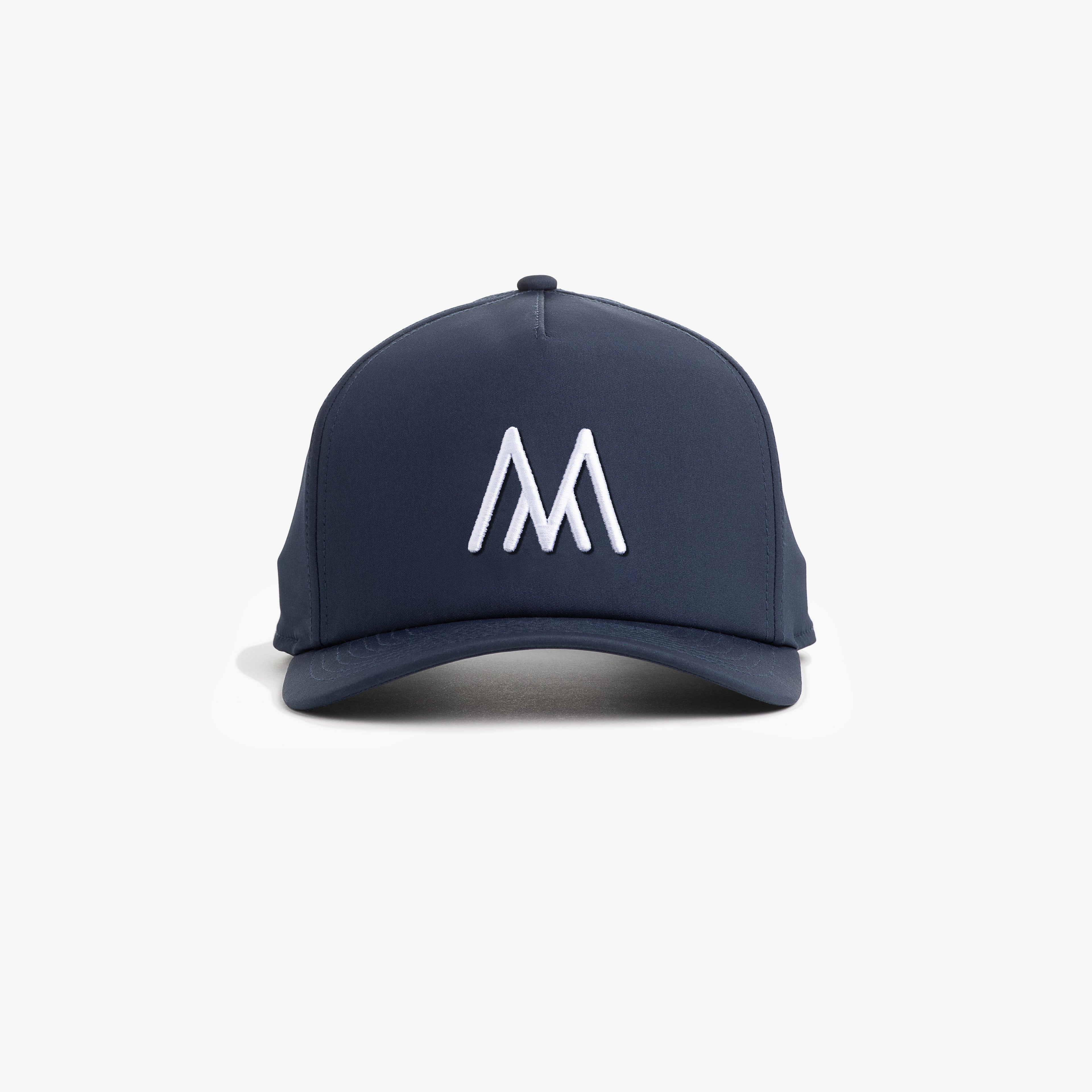 M Logo Snap Nylon Dad Hat - Navy Solid