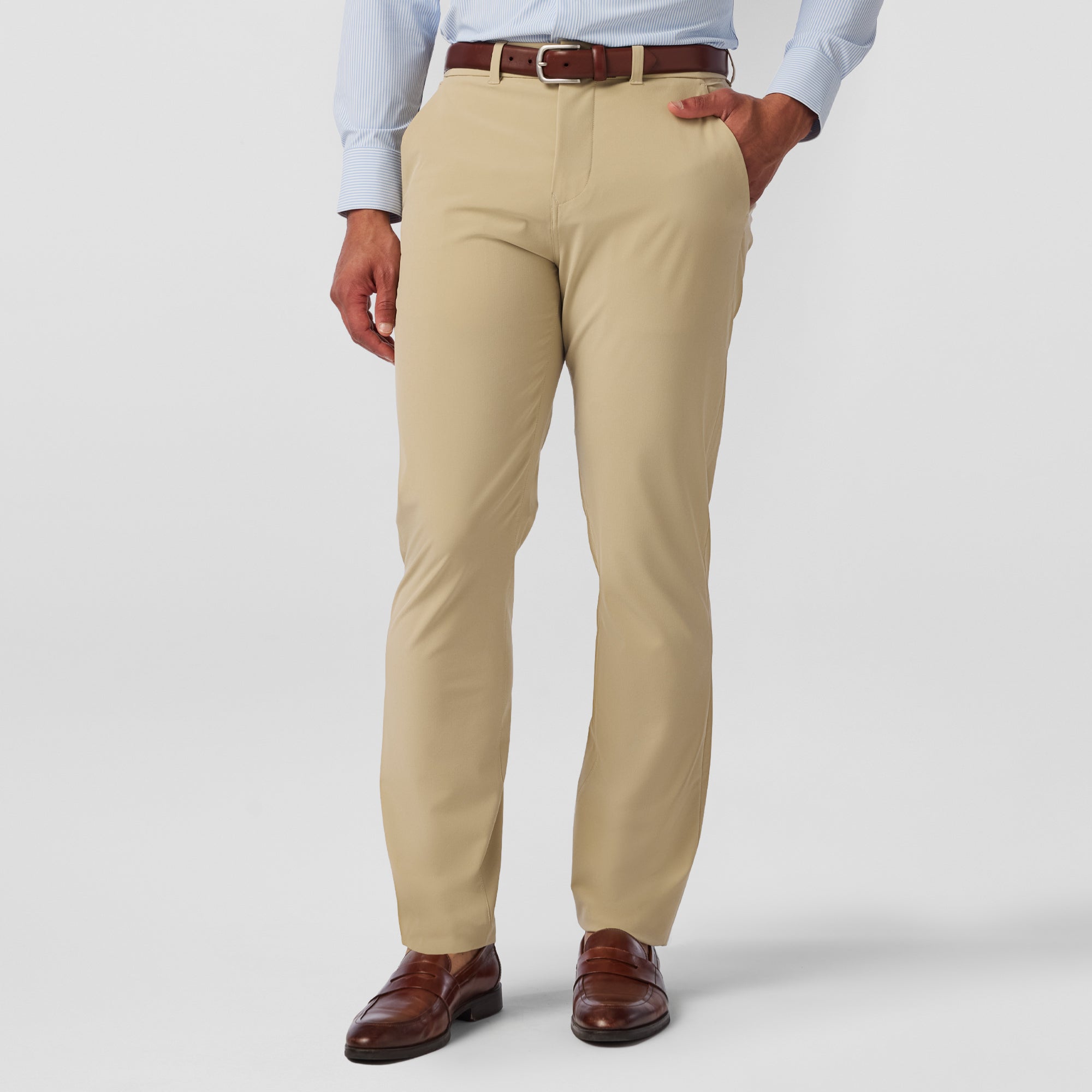 Helmsman Athletic Fit Chino Pant - Light Khaki