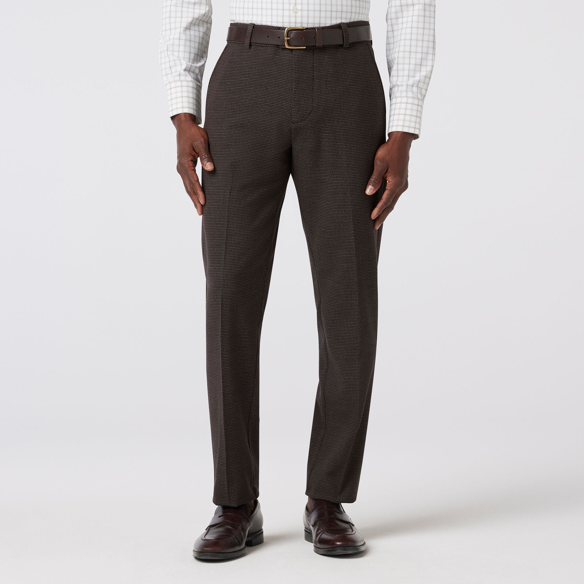 Watson Suit Pant - Chocolate Gun Check