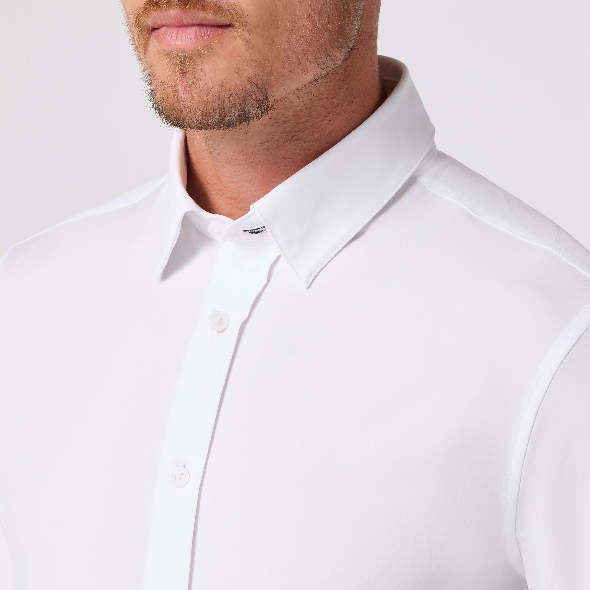 Leeward Formal Dress Shirt White Solid