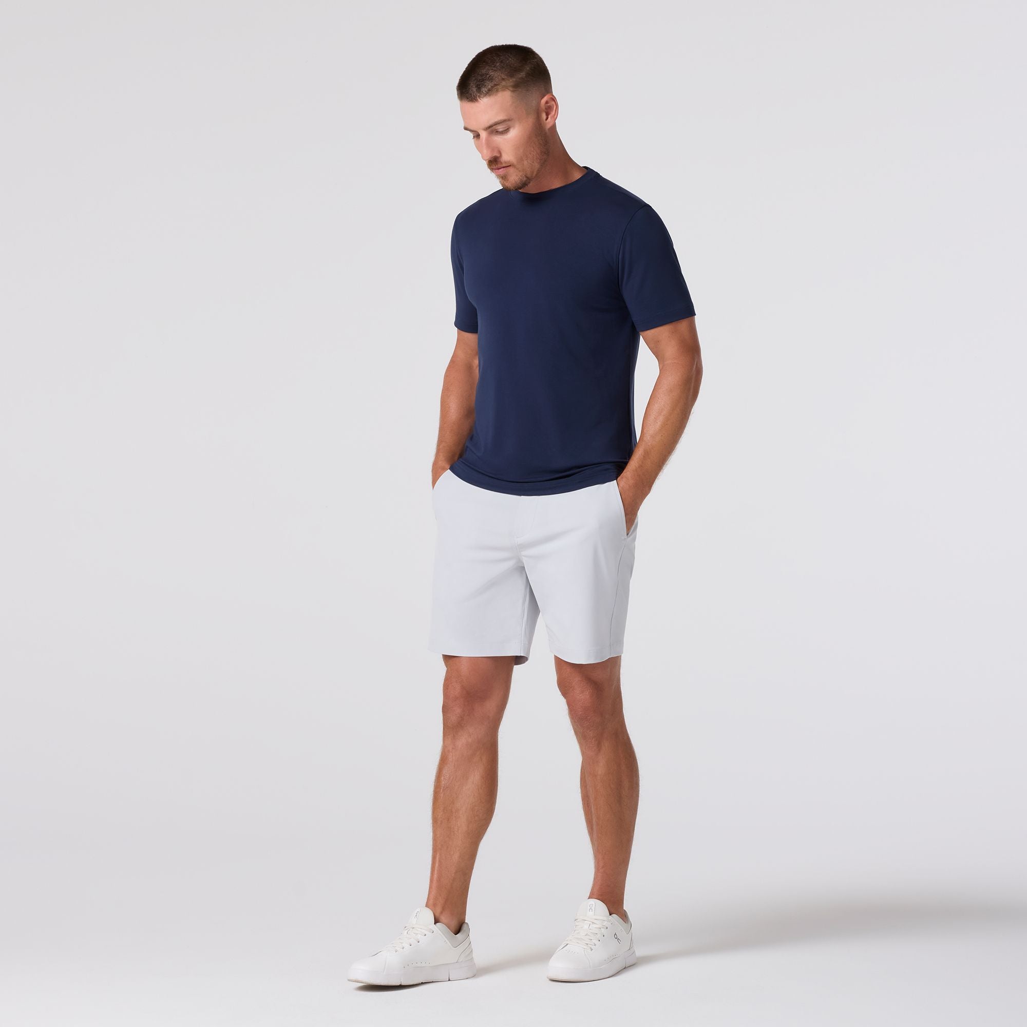 Helmsman Shorts Light Gray Solid