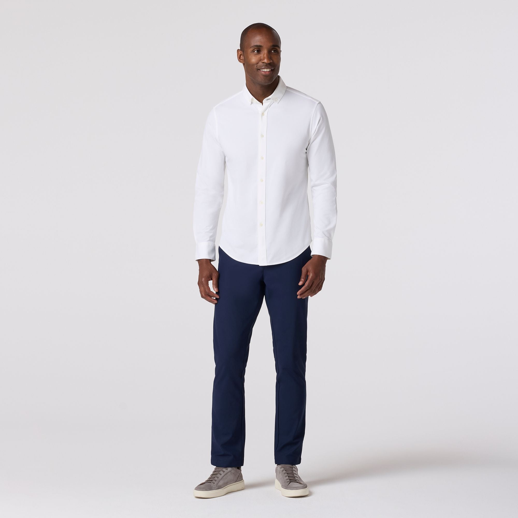 Ellis Oxford White Solid