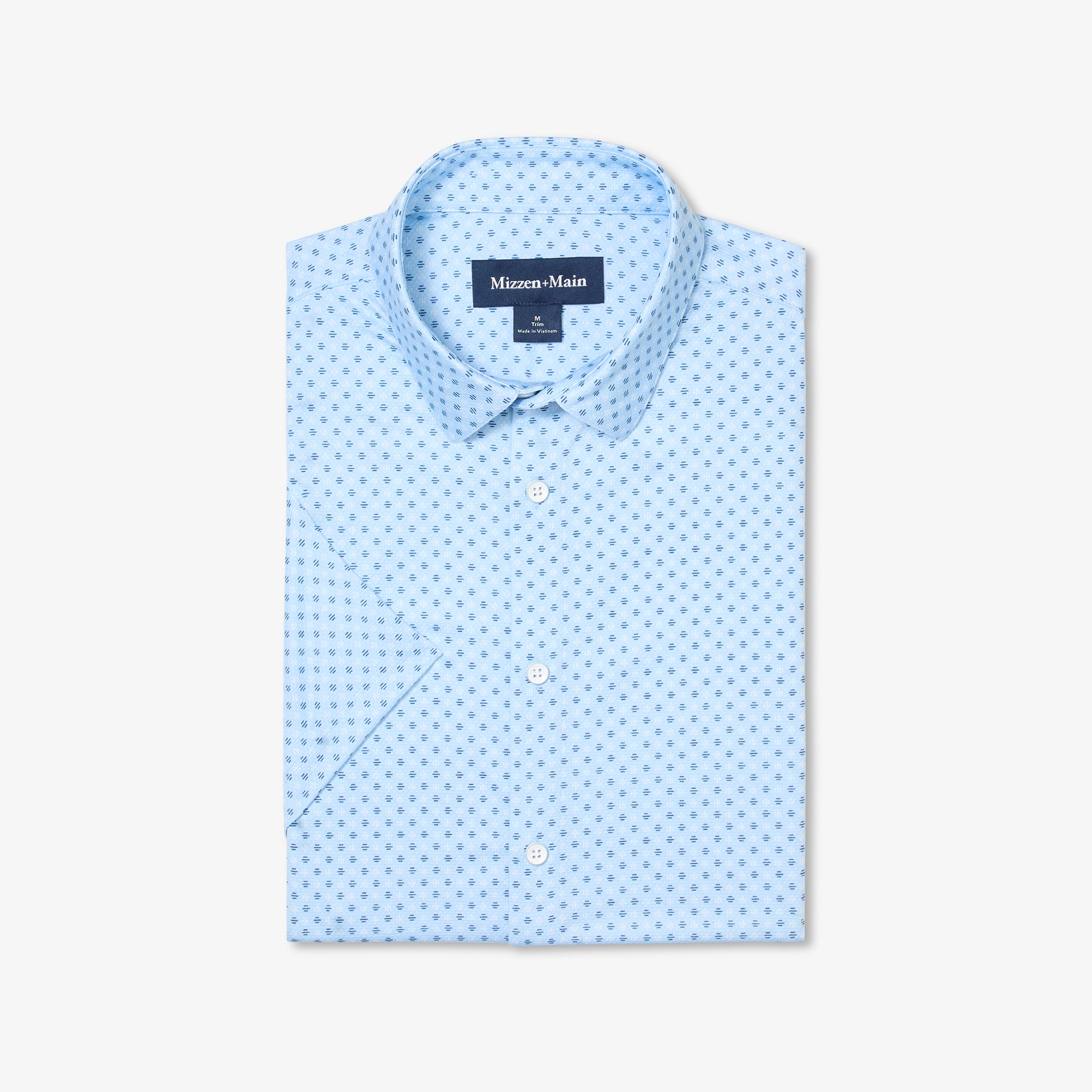 Halyard Short Sleeve - Cloud Blue Circle Dash